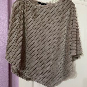 Marc New York Taupe Poncho Sweater